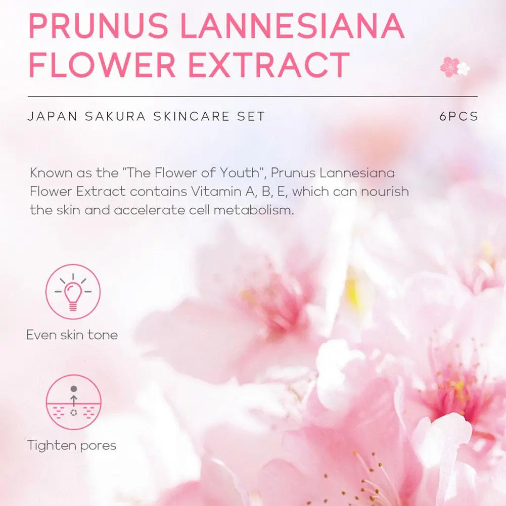 Sakura Glow Set – 6-Step Japanese Skincare Ritual
