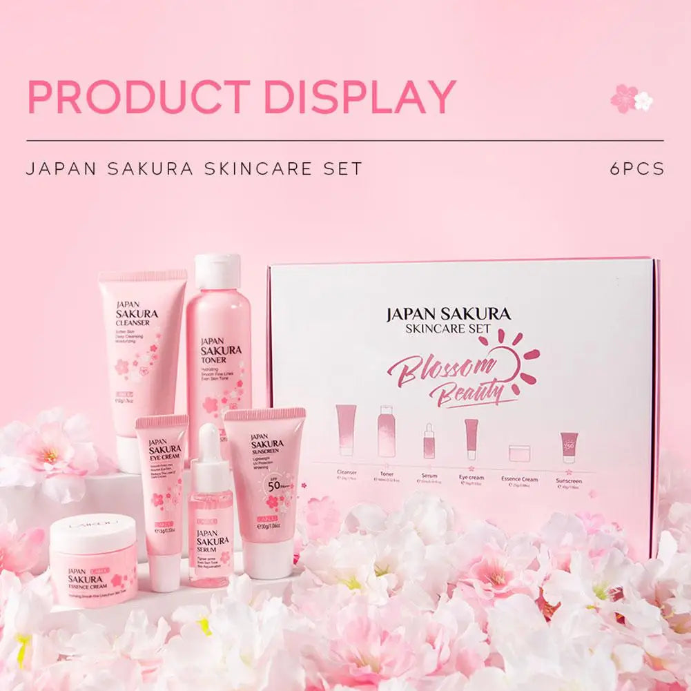 Sakura Glow Set – 6-Step Japanese Skincare Ritual
