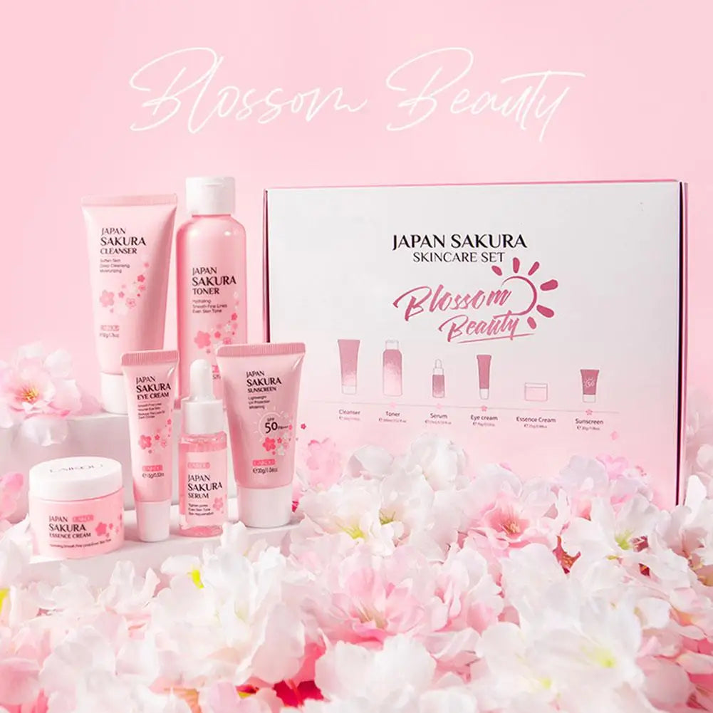 Sakura Glow Set – 6-Step Japanese Skincare Ritual