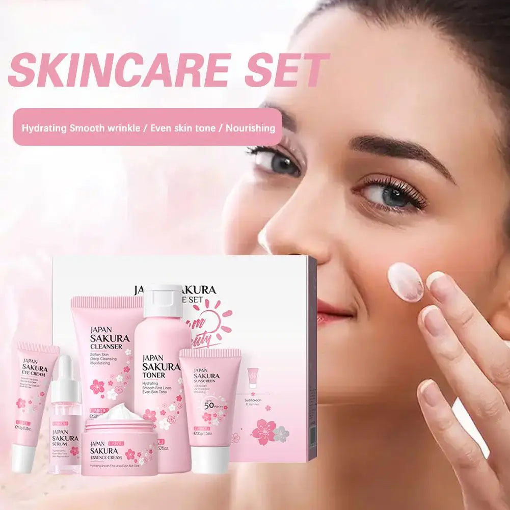 Sakura Glow Set – 6-Step Japanese Skincare Ritual