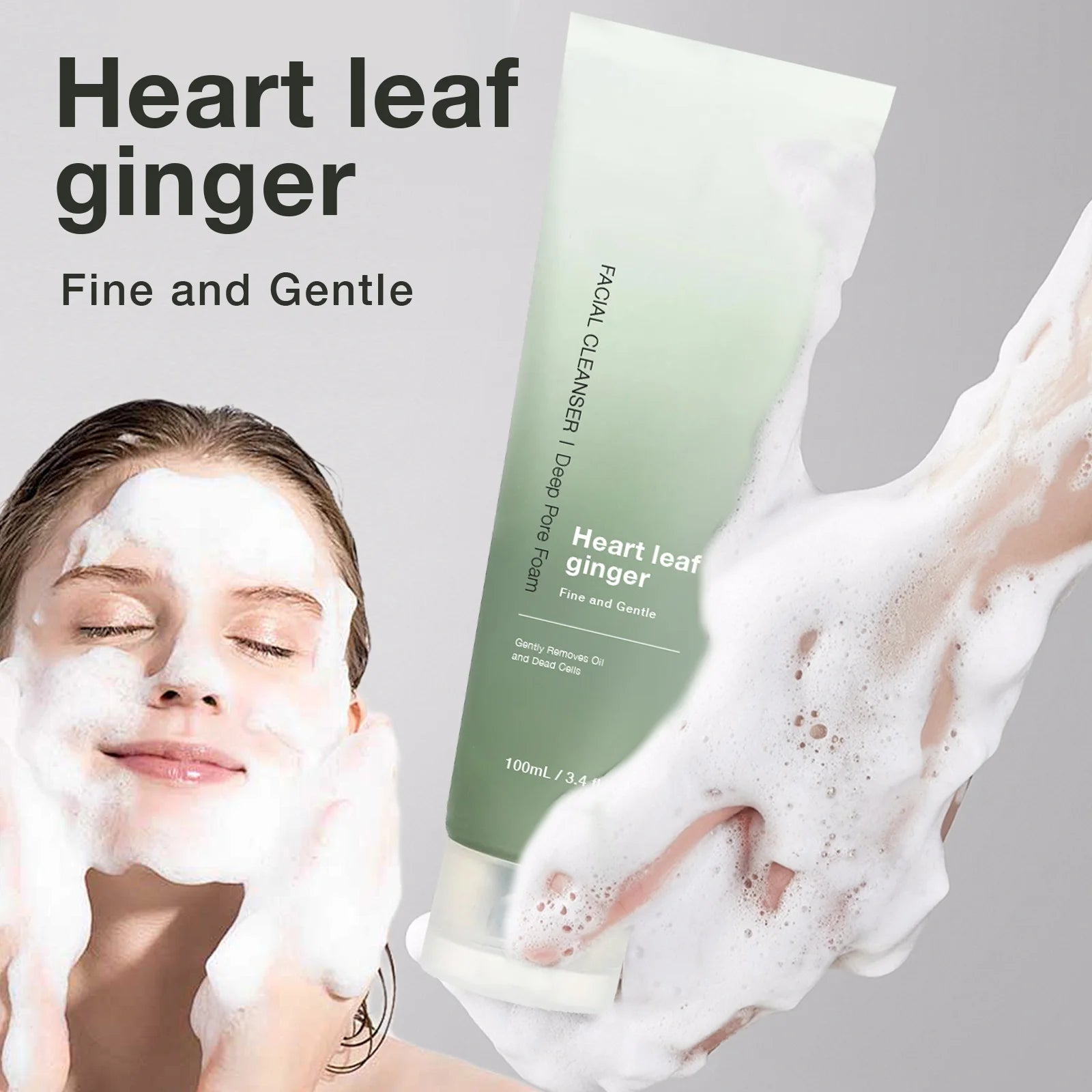 Heartleaf Cleanser – Korean Foam for Clear, Calm Skin