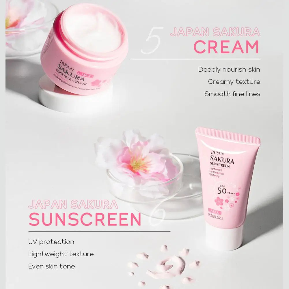Sakura Glow Set – 6-Step Japanese Skincare Ritual