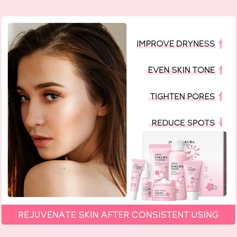 Sakura Glow Set – 6-Step Japanese Skincare Ritual